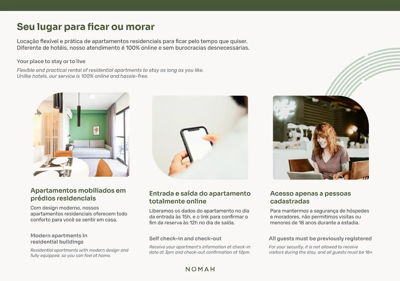 Nomah - Aptos Por Temporada Na Republica Brazílie